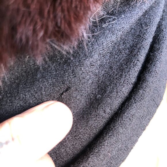 1960s Macy's Brown Rabbit Fur Winter Hat , Ladies Winter Hat , High Fashion Turb - Picture 6 of 10